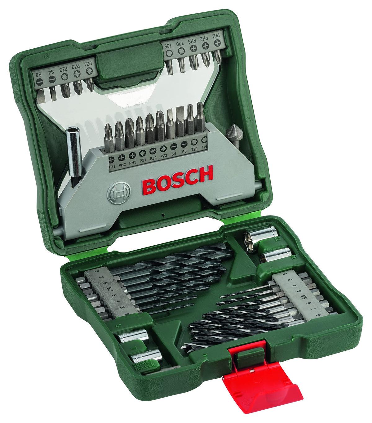 Bosch 34pc. X-Line Drill and Screwdriver Bit Set (for Wood, Masonary and Metal, Accessories Drill and Screwdriver)