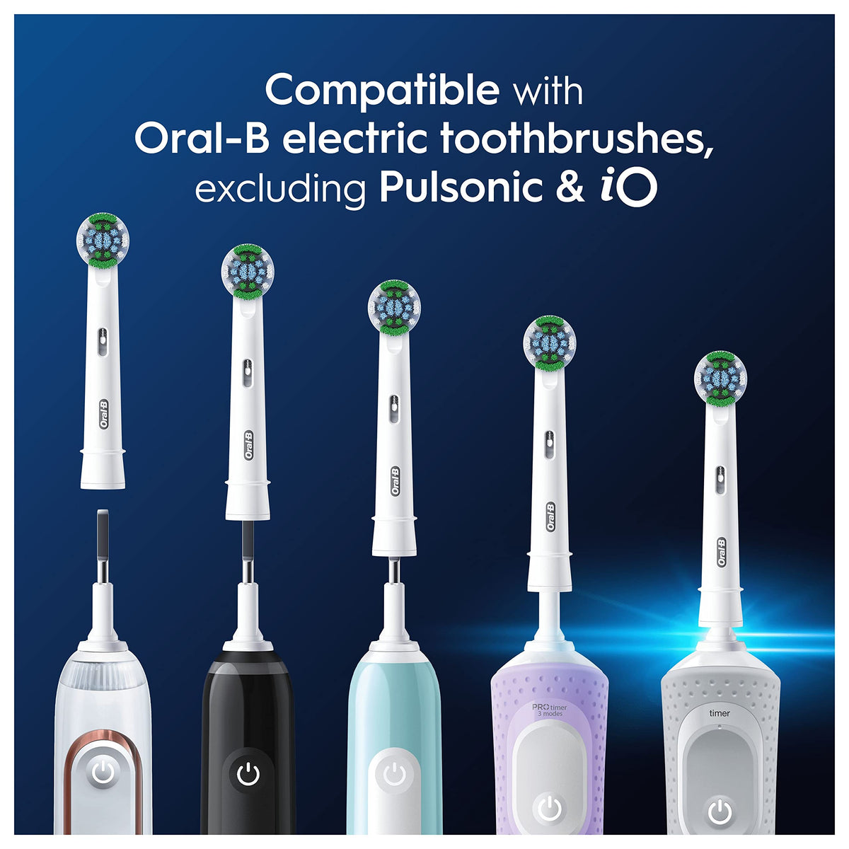 Oral-B Pro Precision Clean Toothbrush Heads, Pack of 8 Counts, Suitable for Mailbox