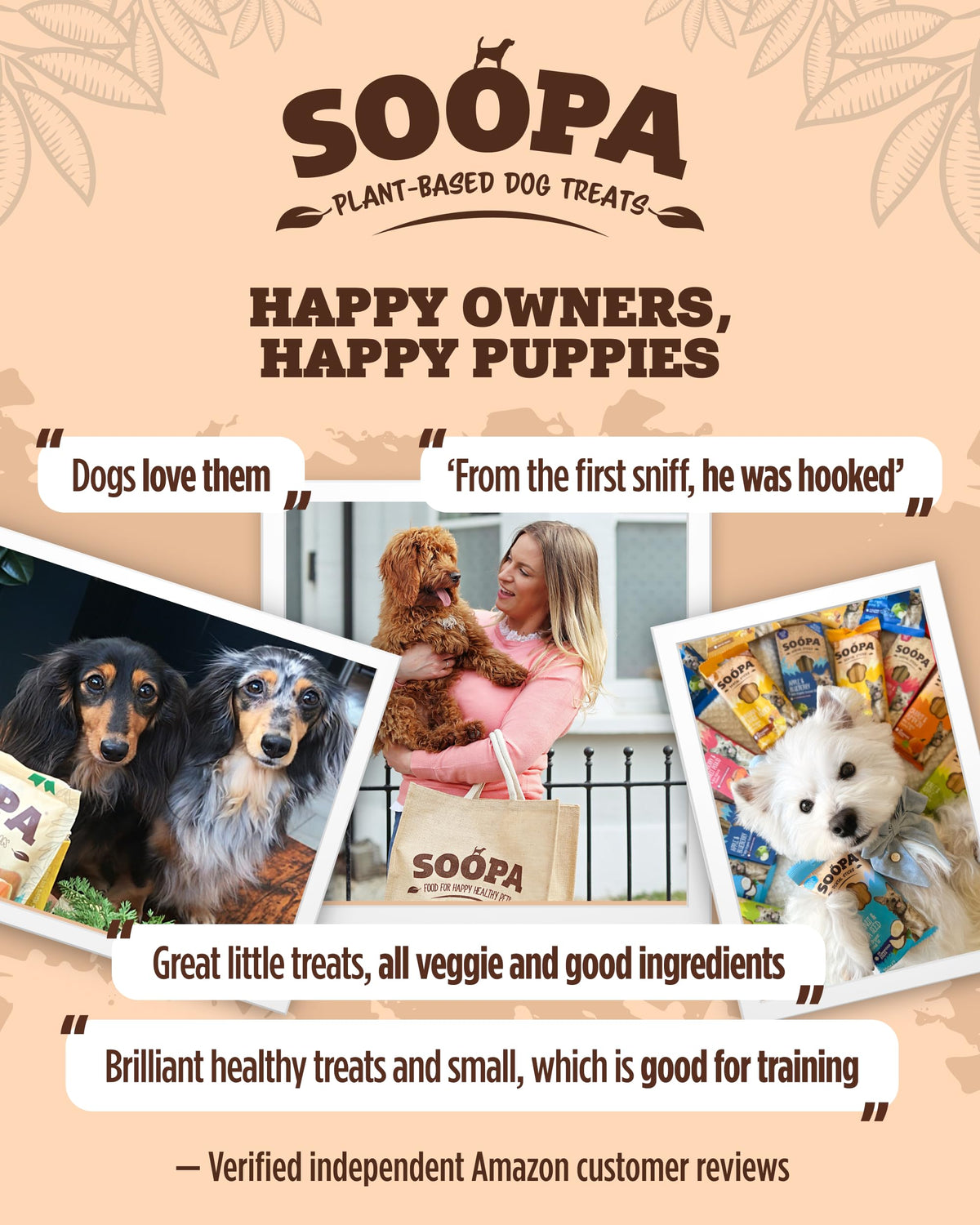 Soopa Strawberry Dog-Quiri Healthy Bites, Dog Training Treats, 50 g, 1-Pack