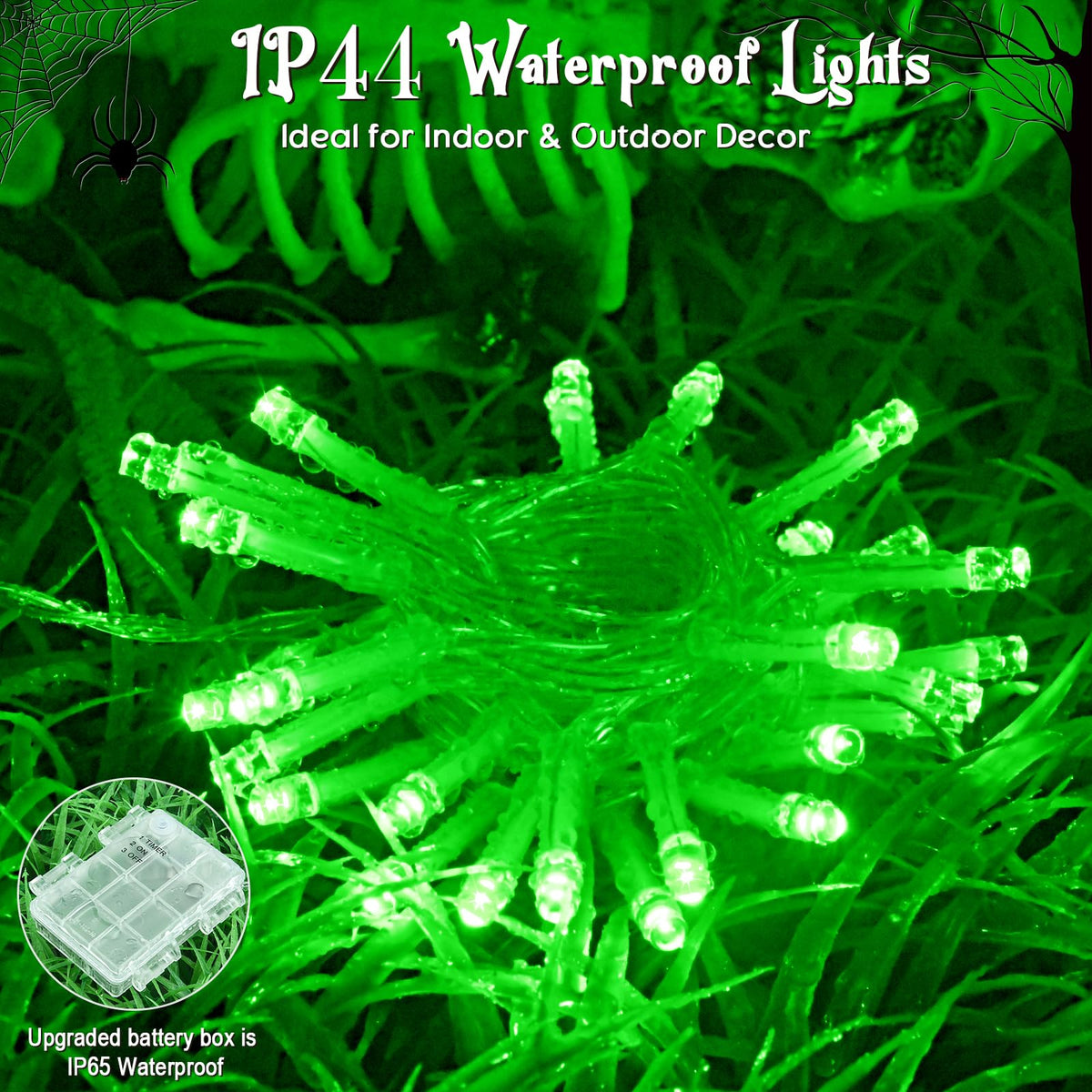 cshare Battery Fairy Lights, 2M 20 LED Fairy Lights Battery Operated with Timer, IP65 Waterproof String Lights for Jar Garden Camping Christmas Indoor Outdoor Decorations, Warm White