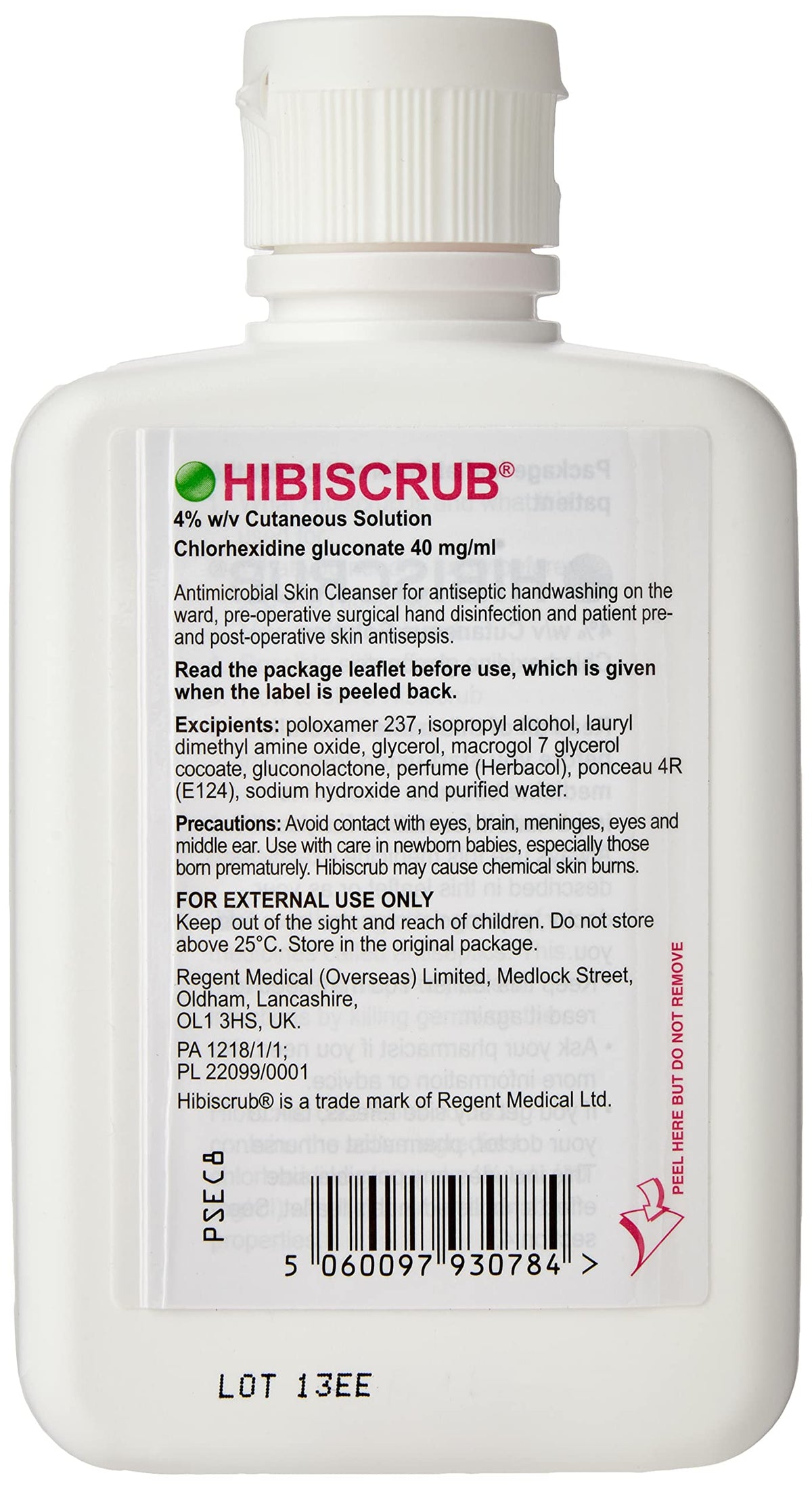 Hibiwash Antimicrobial Skin Cleanser Bottle 500 ml