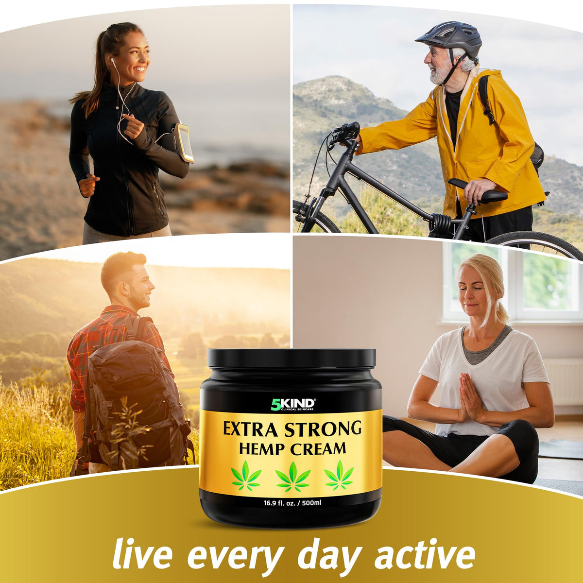 5Kind Extra Strong Hemp Cream 100ml - Hemp and Arnica Cream