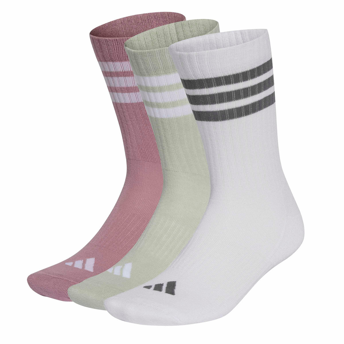 adidas 3-Stripes Cushioned Crew Socks 3 Pair Pack