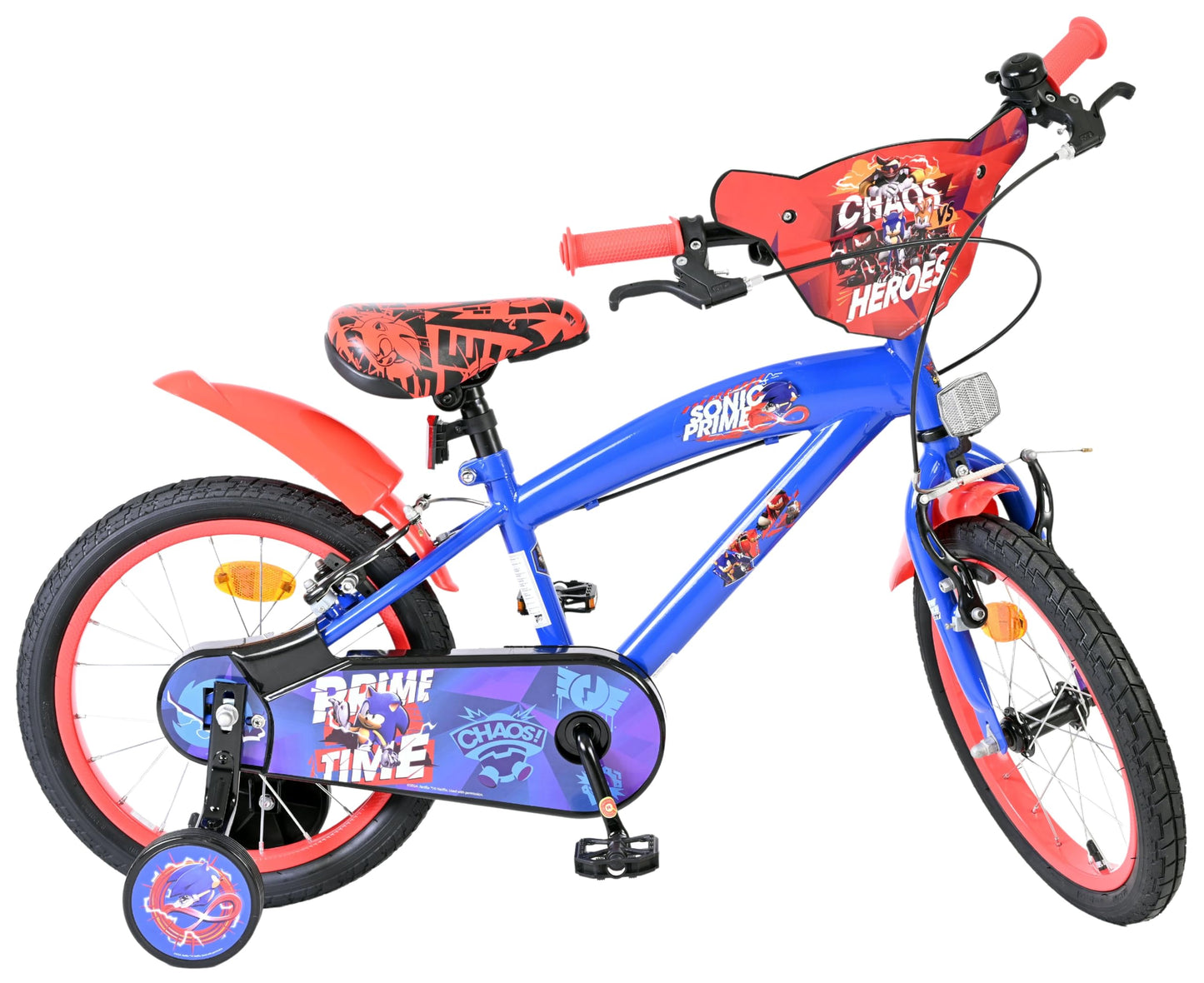 Volare Official Marvel Spider-Man Kids Bike 12" with Stabilisers — Ages 3-4