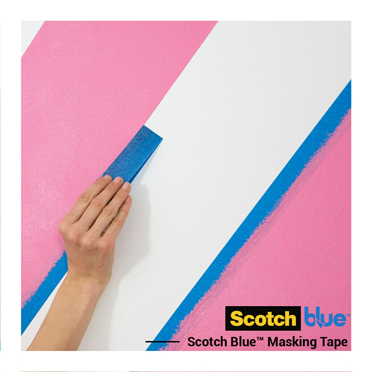 ScotchBlue Multi-Surface Premium Masking Tape, 24mm x 41m, 1 Roll/Pack - Scotch Adhesive Blue Painters Tape, For Painting and Decorating, Indoor & Outdoor, Sticks Well, 100% PEFC
