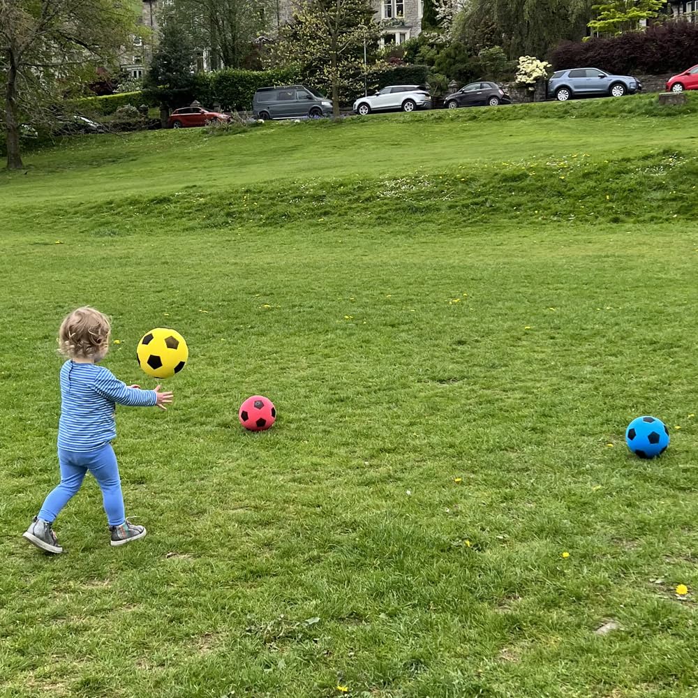 Fun Sport Foam Footballs | Indoor/Outdoor Soft Sponge Foam Soccer Ball | Play Many Games For Hours Of Fun | Suitable For All Ages