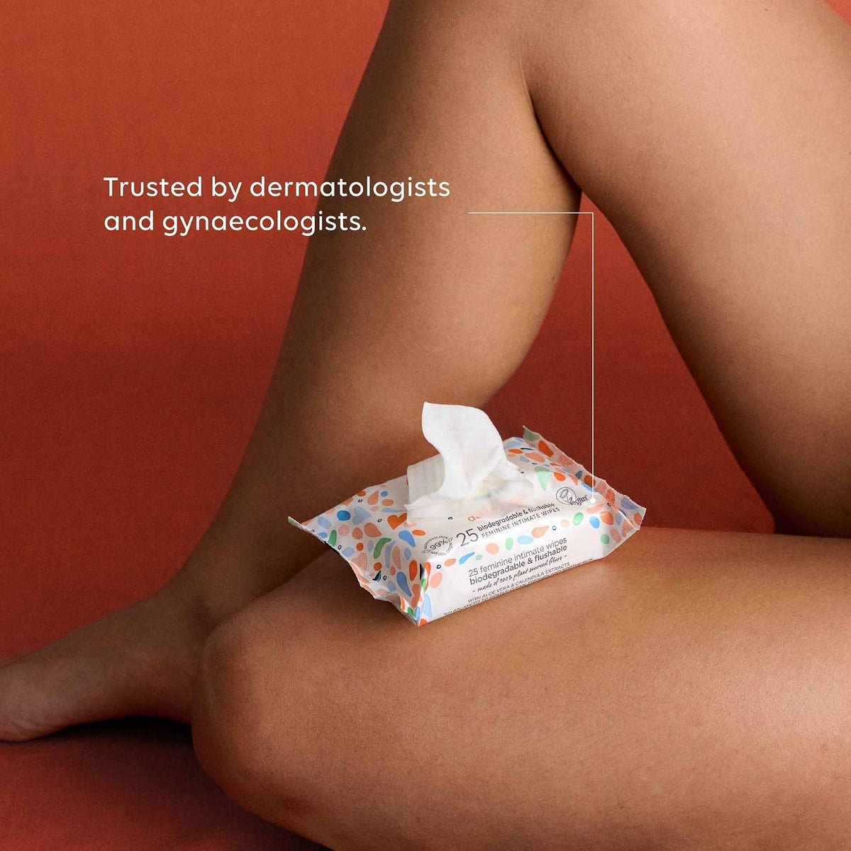 Femfresh Intimate Wipes, pH Balanced & Hypoallergenic, 25 Wipes