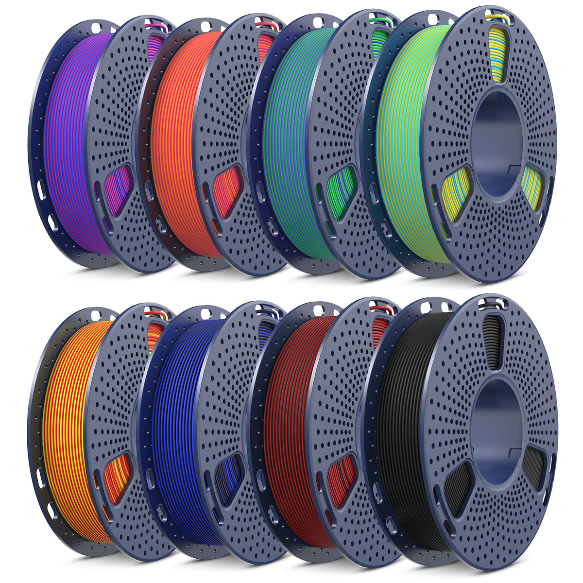 SUNLU Matte PLA 3D Printer Filament 1.75mm, Matte Black 1KG