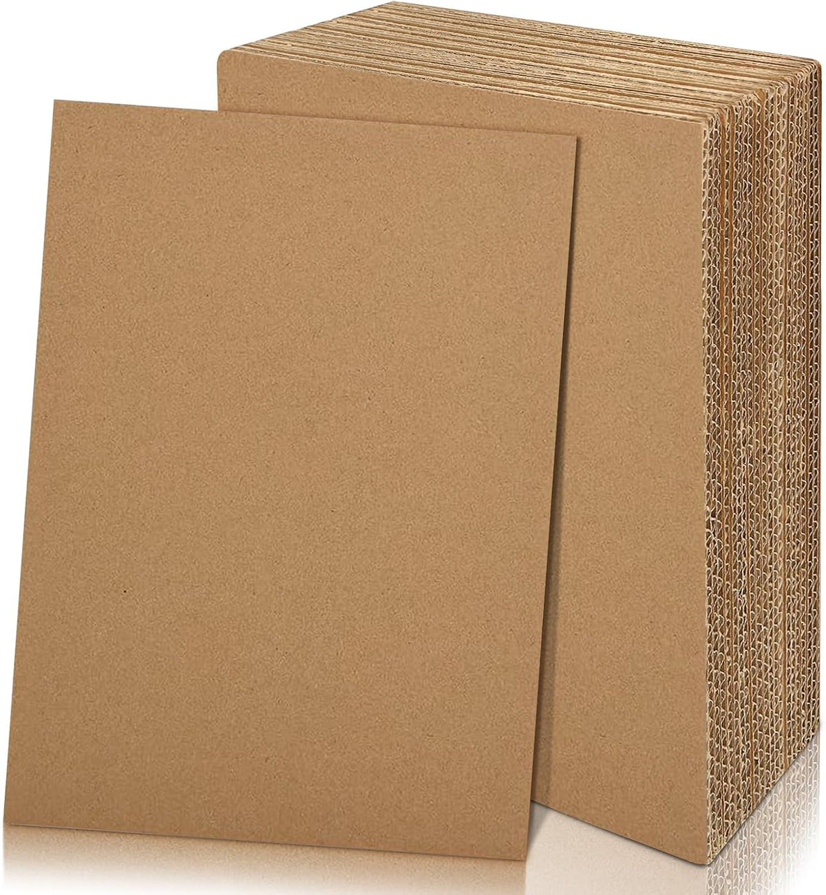 yuejuhe 20 Pack Corrugated Cardboard Sheets, A4 Thick Kraft Board