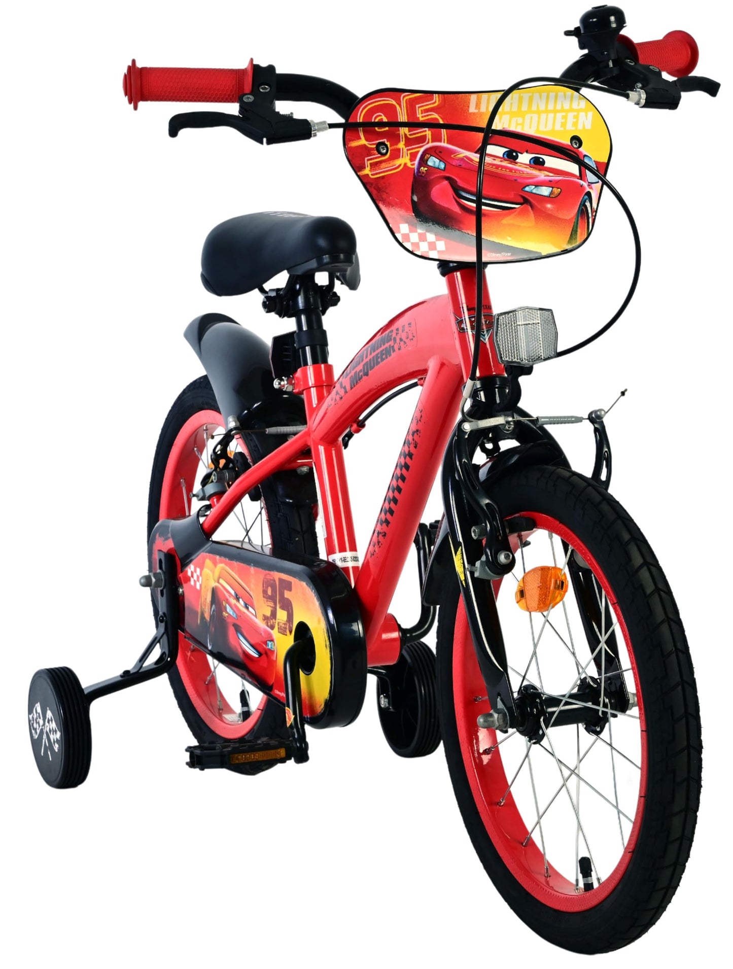 Volare Official Marvel Spider-Man Kids Bike 12" with Stabilisers — Ages 3-4