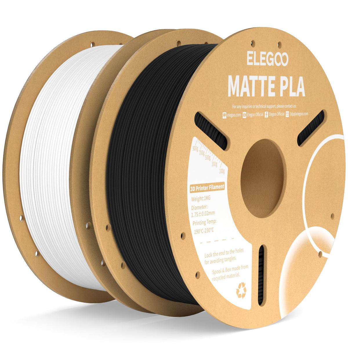 ELEGOO Matte PLA 3D Printer Filament Lavender Purple 1KG 1.75mm
