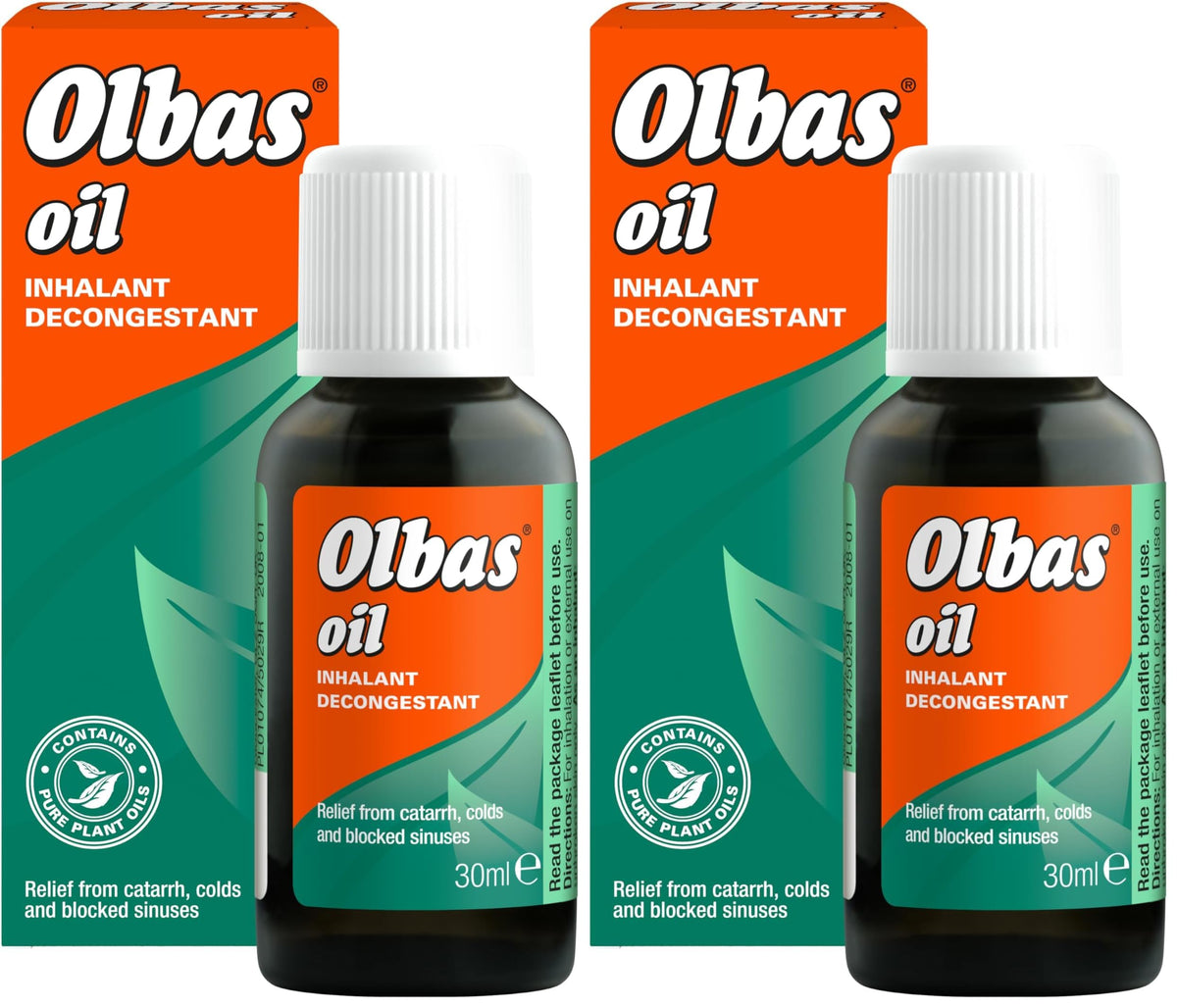 Olbas Oil 30ml - Inhalant Decongestant Oil - Relief from Catarrh, Colds & Blocked Sinuses