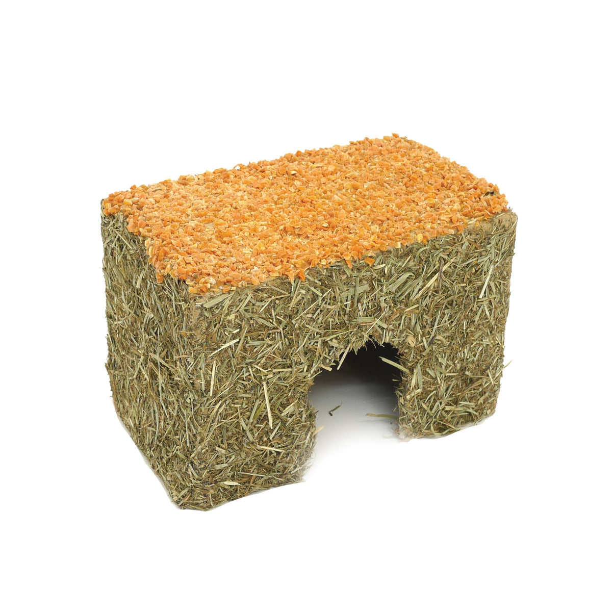 Rosewood Naturals Medium Carrot Cottage for Small Animals - Edible Toy, Hay House, Den and Hideout for Guinea Pigs, Chinchillas, Rats and Degus