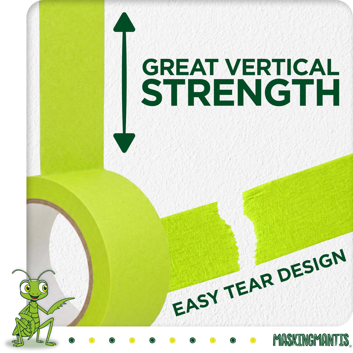 Status IONOS Masking Tape, Multi Surface, Pack of 1, 48mm x 20m