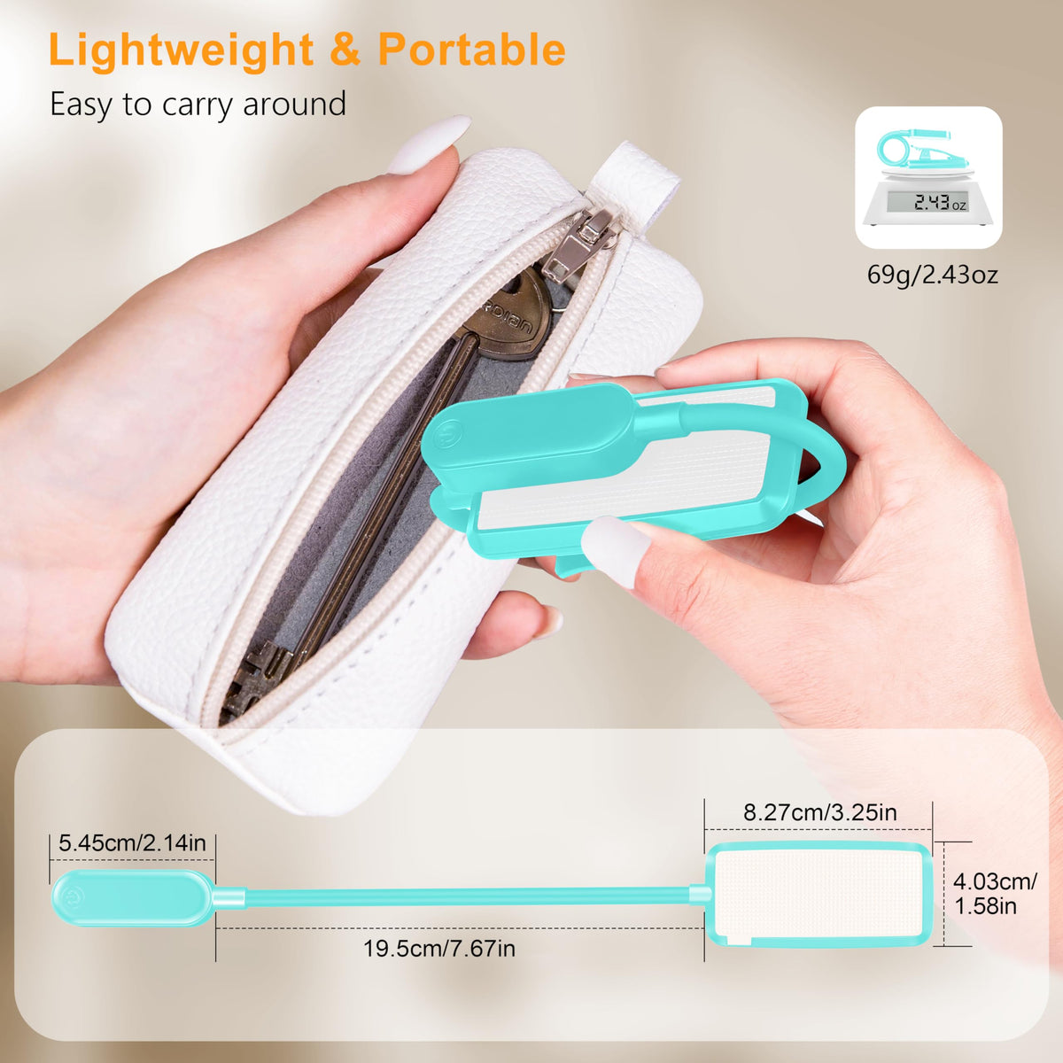Gritin 16 LED Reading Light, Book Light - Eye Caring 3 Color Temperatures