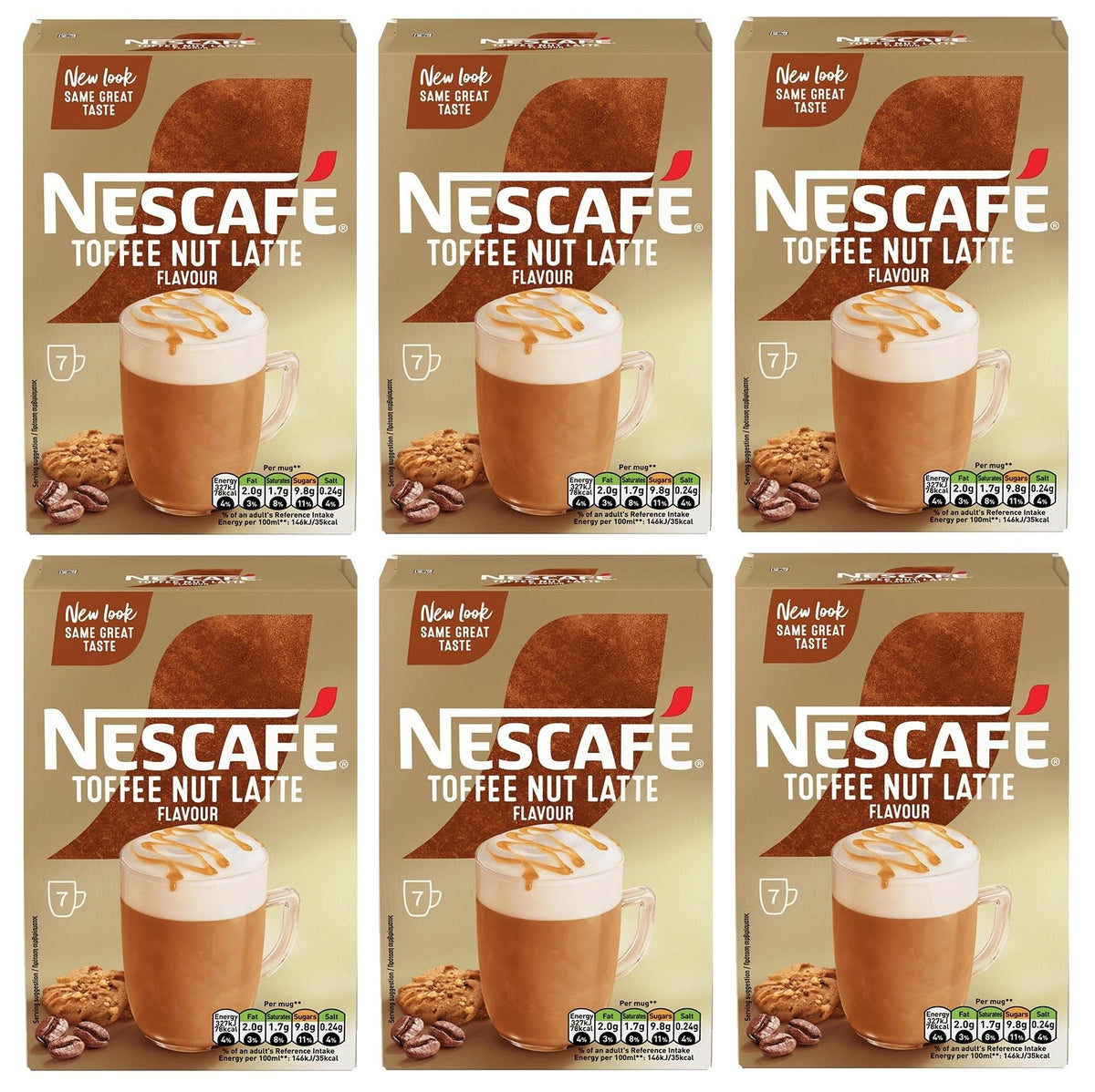 NESCAFÉ Latte Instant Coffee Sachets - 72 x 18g