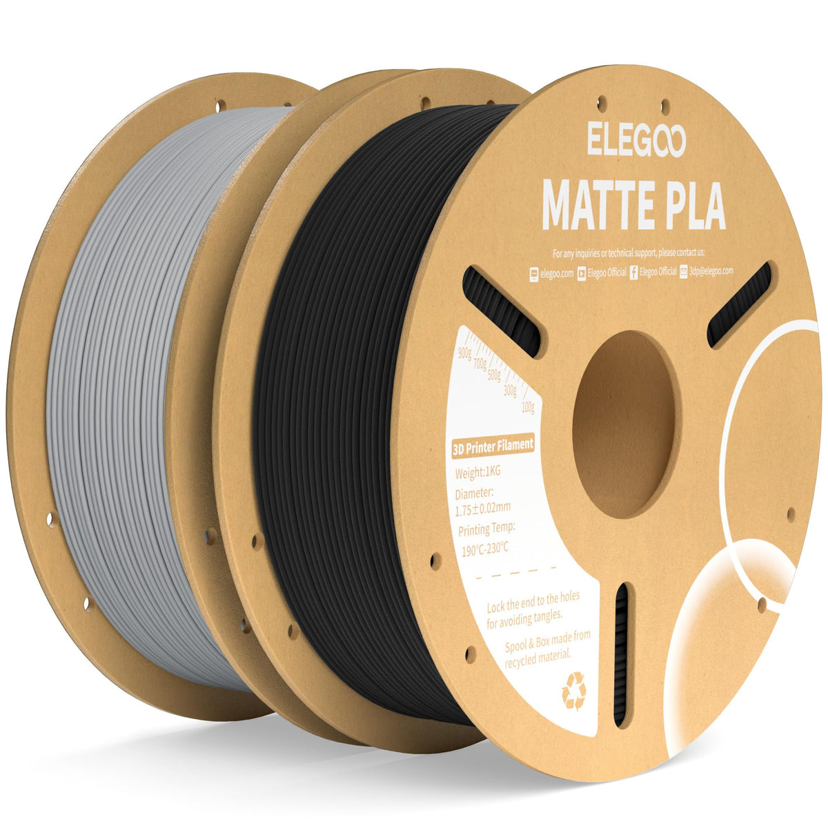 ELEGOO Matte PLA 3D Printer Filament Lavender Purple 1KG 1.75mm