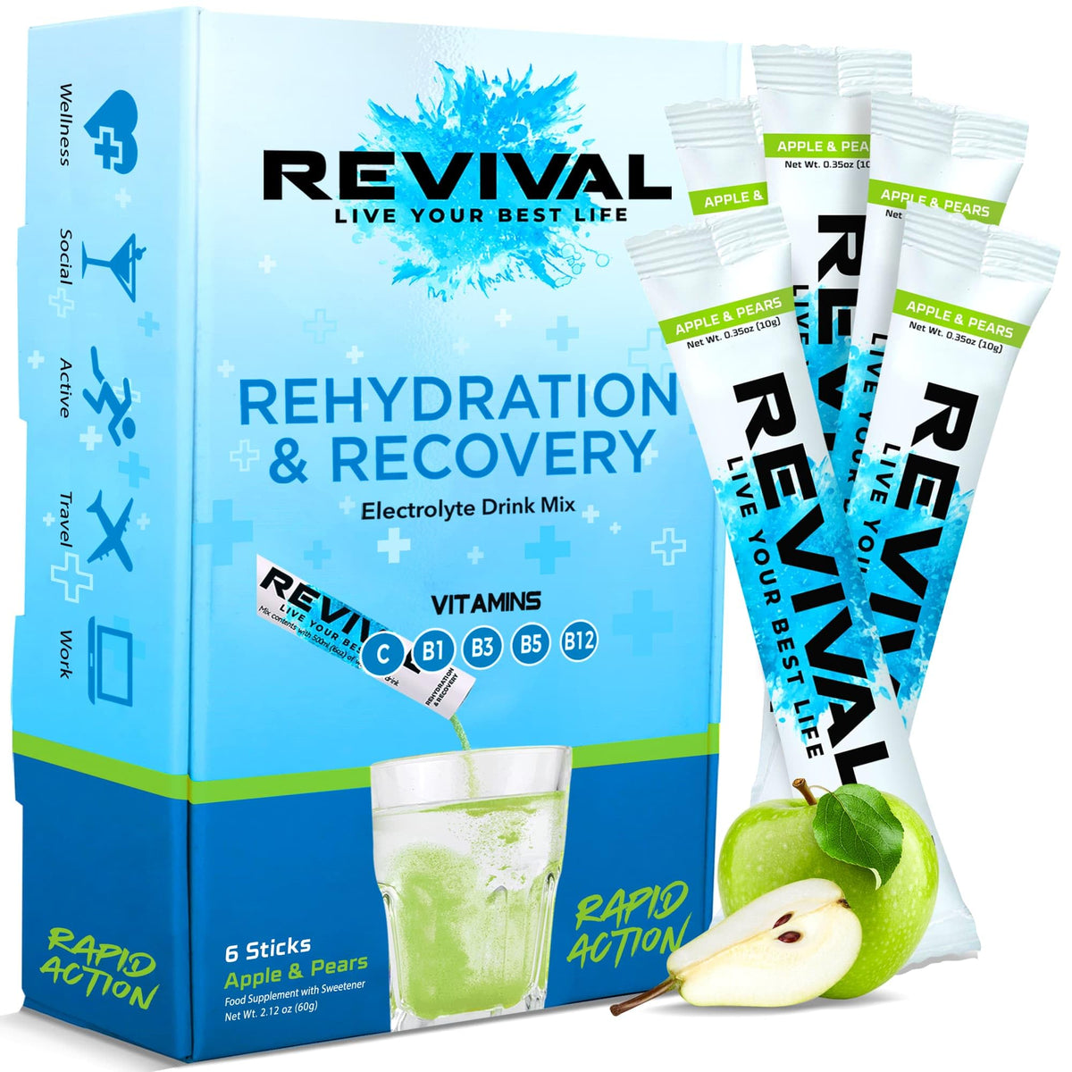 Revival Rapid Rehydration Electrolytes Powder