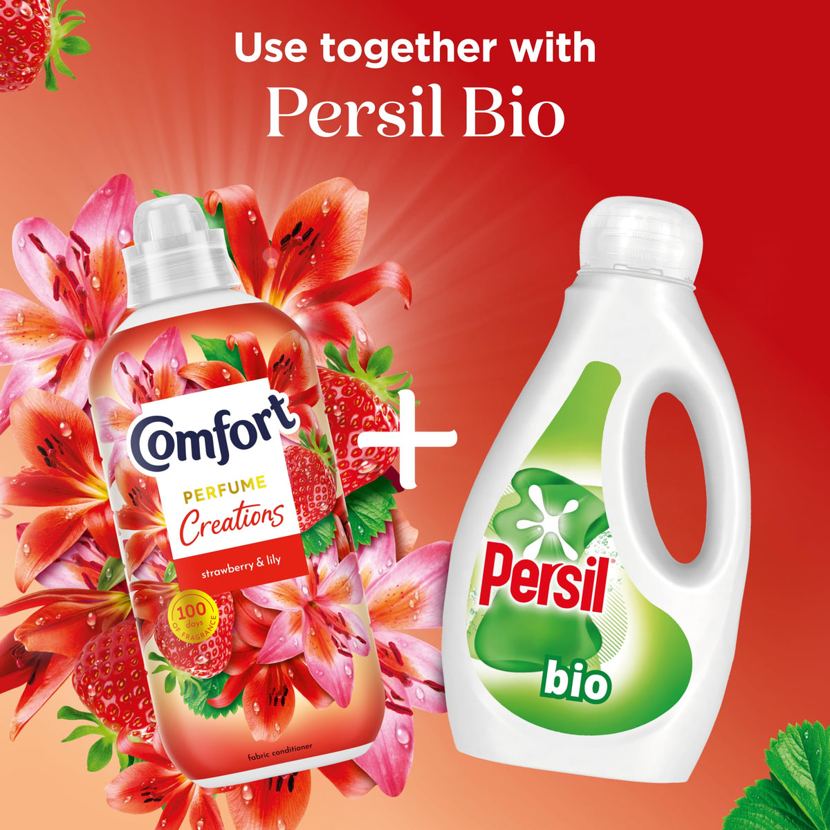 Comfort Perfume Creations Passion Bloom Fabric Conditioner Motion-Activated Fragrance Technology 100 Days of Freshness 30 washes (900 ml)