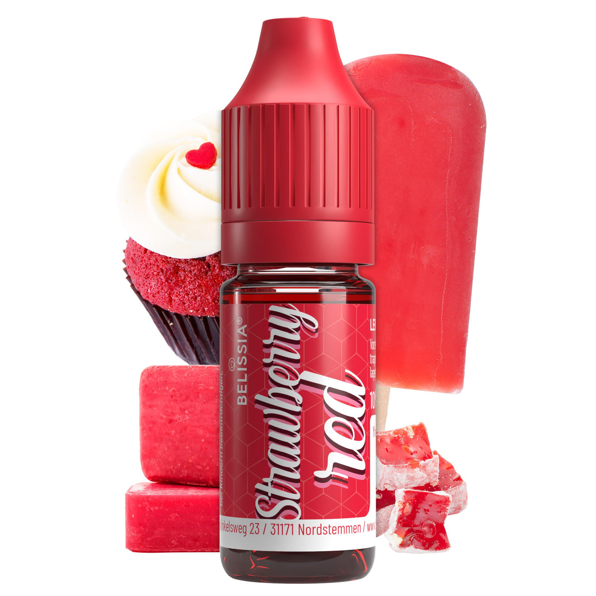 Belissia Liquid Food Colouring Rosa 10ml for Cooking and Baking