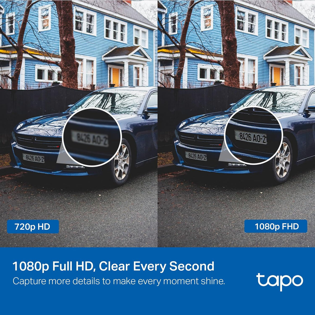Tapo TP-Link C500 Outdoor Wi-Fi Security Camera, 360° FHD 1080P with Night Vision, Two-Way Audio, Cloud Video Recording, Works with Alexa