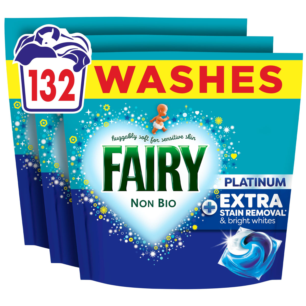 Fairy Non Bio Washing Liquid Pods, 85ct