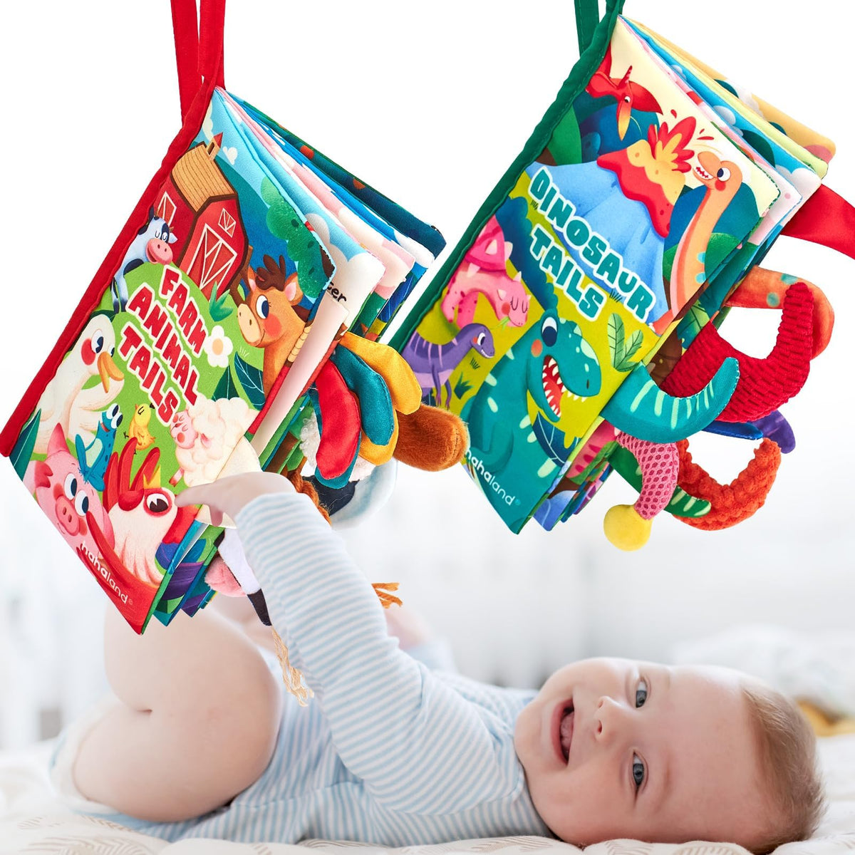 hahaland Baby Books 0-6 Months Infant Tummy Time Toys High Contrast