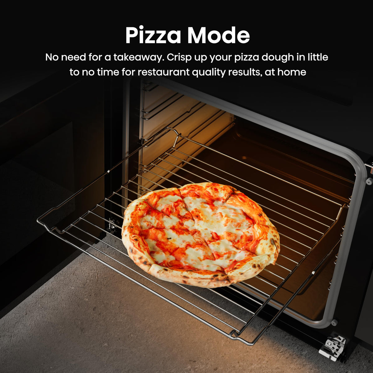 Hisense HDUKC60W 60cm Electric Cooker with Ceramic Hob-White, A Rated Double Oven 50L/80L [Energy Class A]