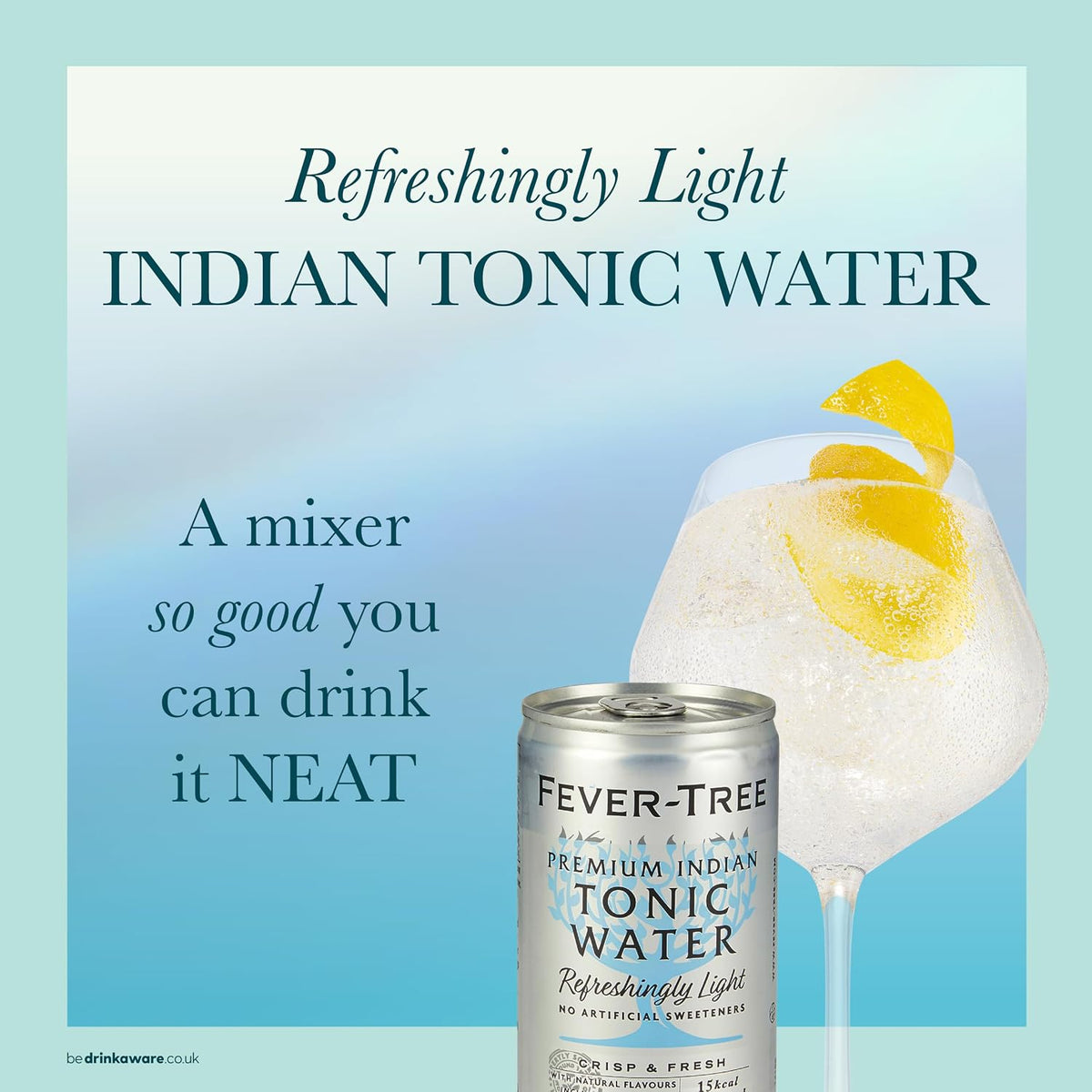 Fever-Tree Refreshingly Light Indian Tonic Water, 24x150ml