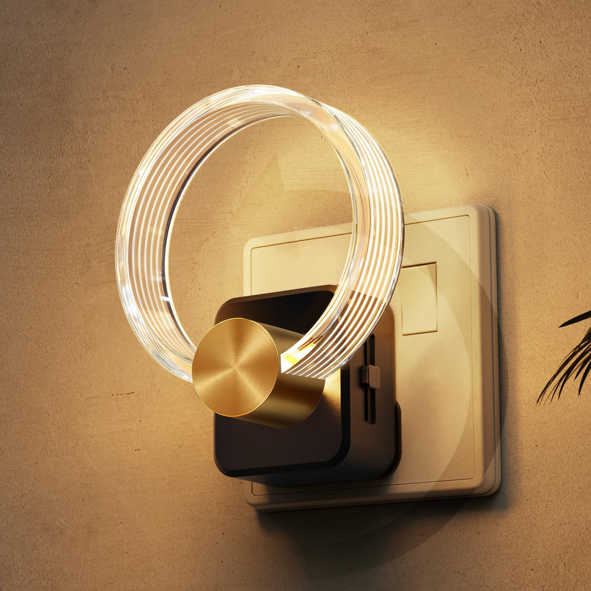 LOHAS-LED Night Light Plug in Wall with Motion Sensor, Dimmable Night Light