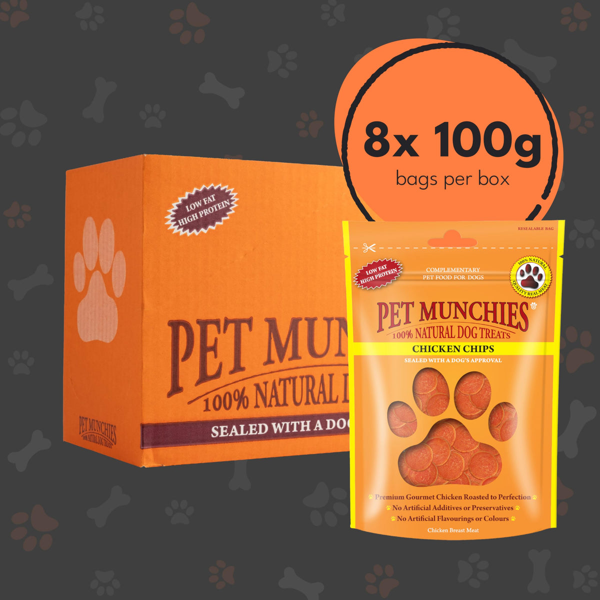 Pet Munchies Venison & Beef Liver Dog Training Treats, Grain Free Tasty Bites with Natural Real Meat, Low in Fat 50g