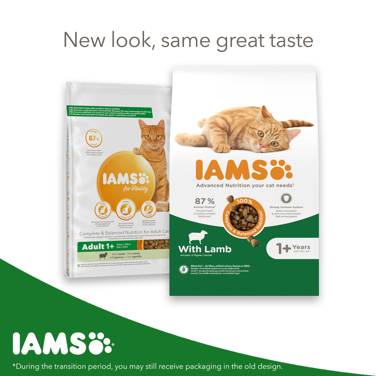IAMS Adult Complete Dry Cat Food Chicken 3kg - Supports Strong Immune System