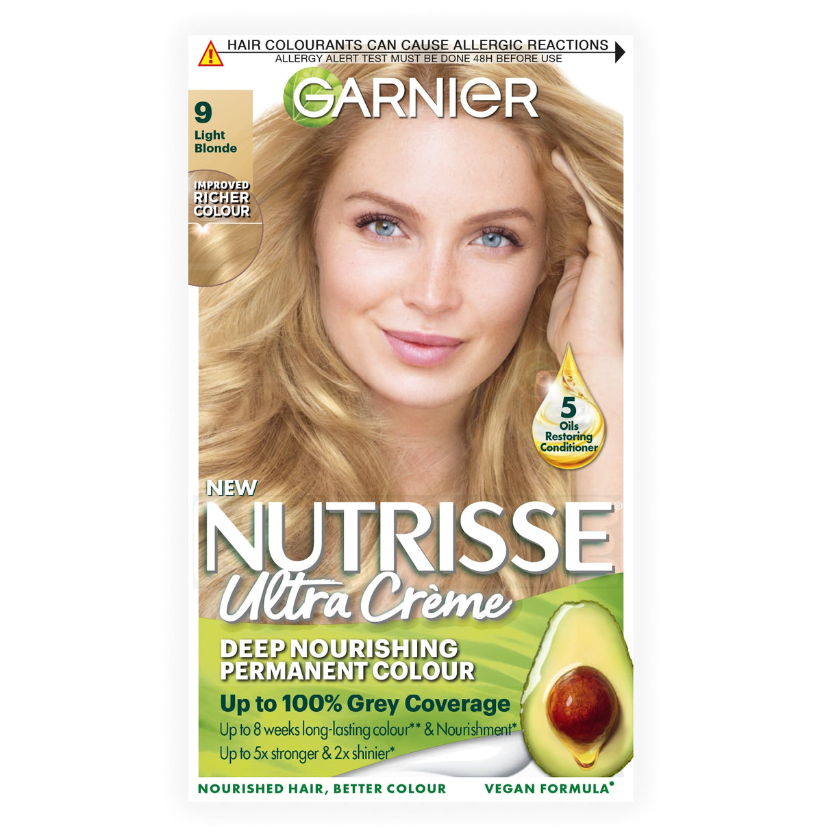 Garnier Nutrisse Ultra Color Permanent Hair Dye, 4.15 Iced Coffee Brown