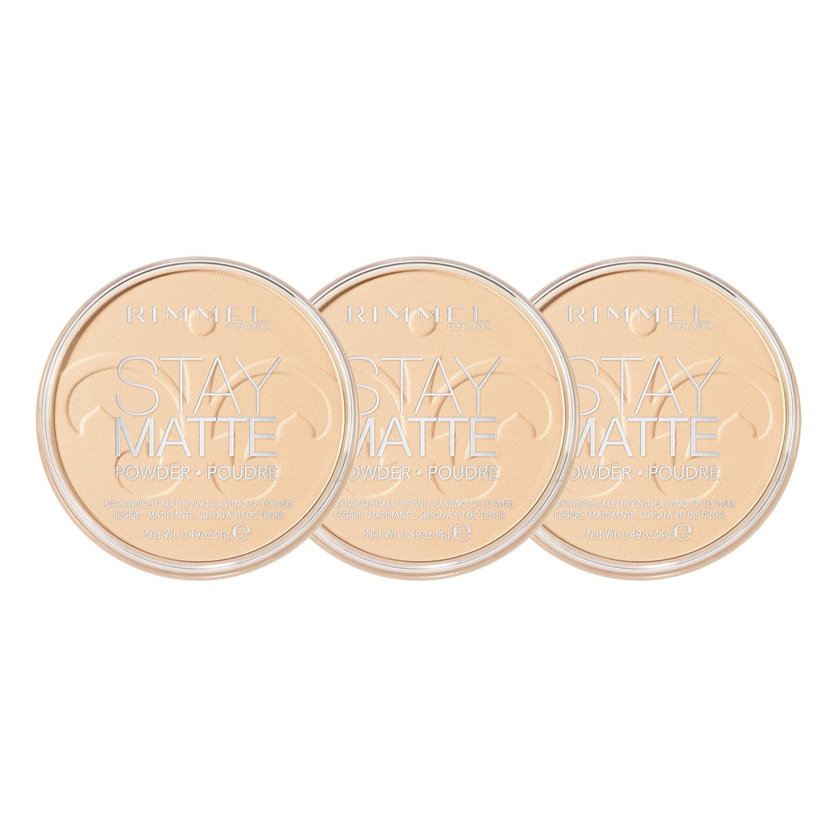 RIMMEL LONDON - Stay Matte Pressed Powder - Lightweight, Oil Absorbing, Smooth Non-Powdery Texture, Lasting Up To 5hrs - For All Skin Types - Dermatologically Tested - Transparent - 14g