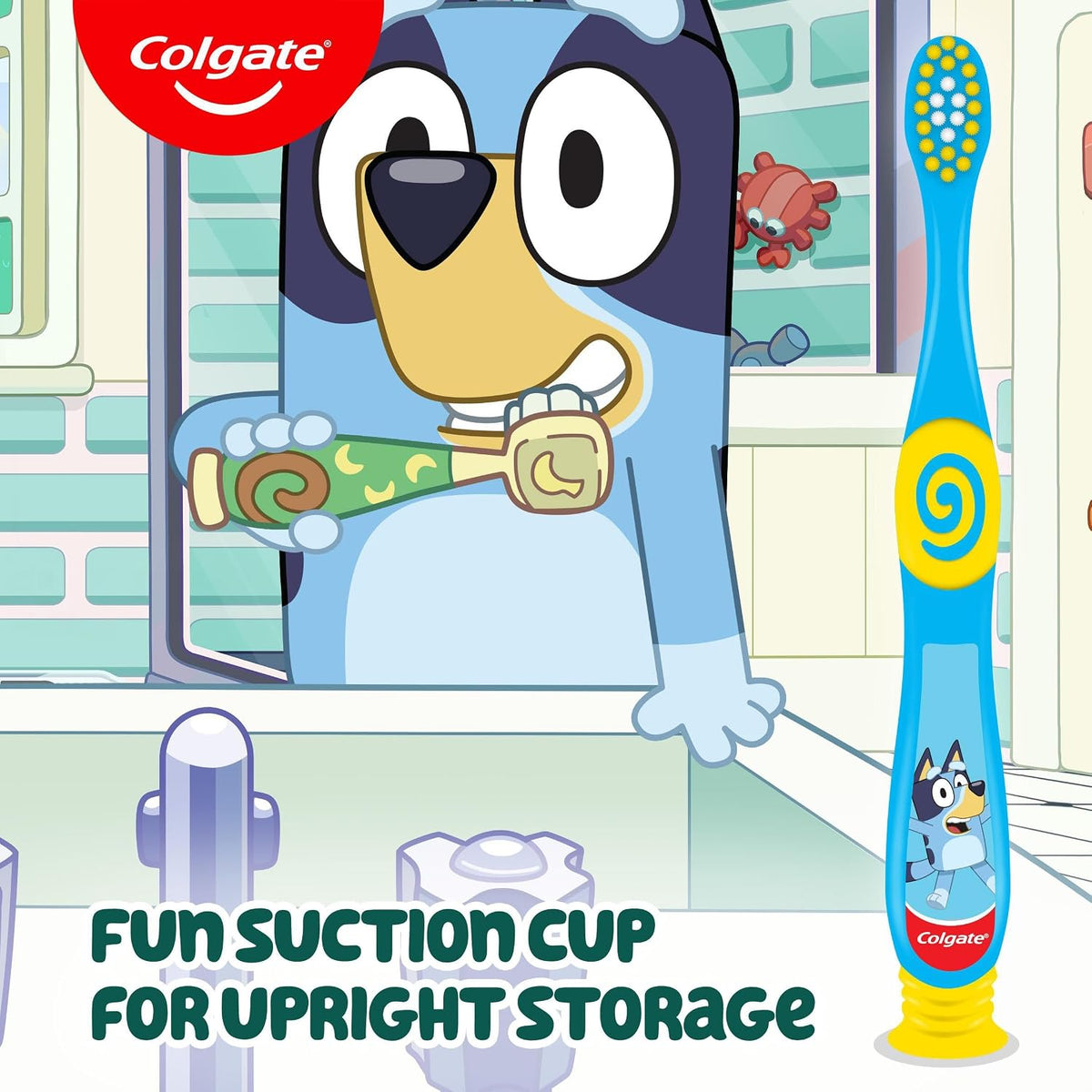 Colgate Kids Bluey Toothbrush 3-5 Years, 2 Pack