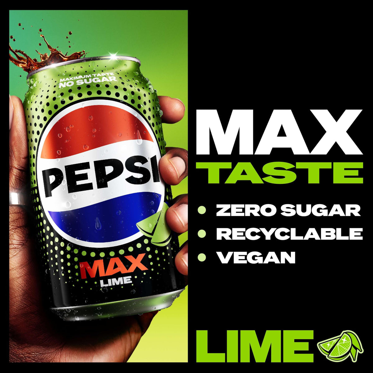 Pepsi Max Caffeine Free Cola | 330ml Can | 8 Pack