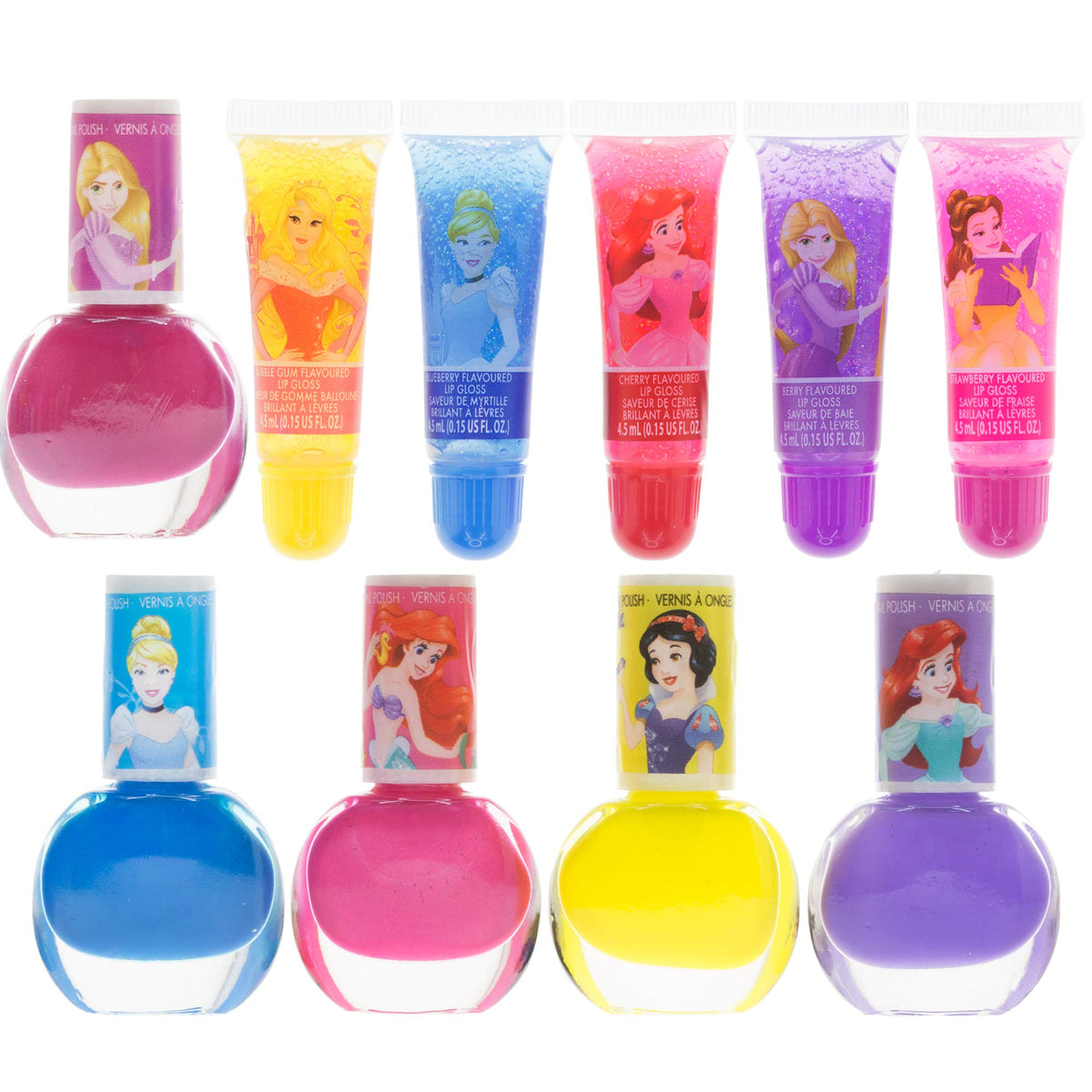 Disney Frozen Kids Lip Gloss and Nail Polish Set Kids Makeup Set Age 3+