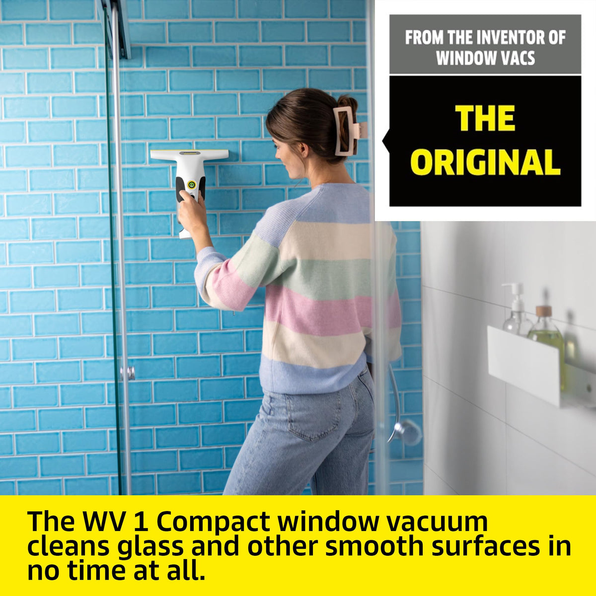 KÄRCHER WV 1 Cordless Window Vac, 20 Min Run Time