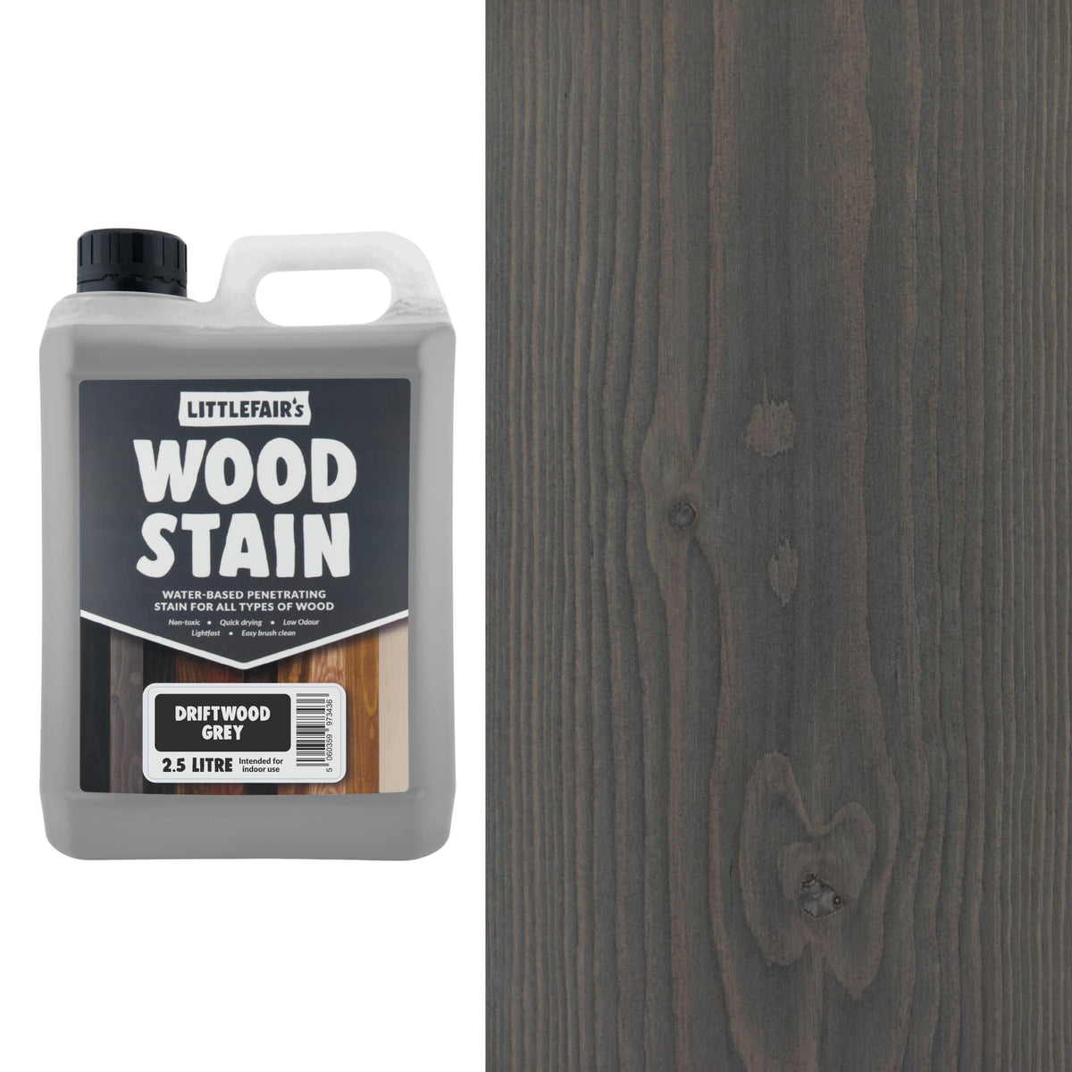 Littlefair's Wood Stain Water-Based - (Very Red Mahogany) – Non-Toxic, Eco-Friendly & Quick Drying - Easy-to-Apply, Concentrated Formula for All Wood Types – 15ml Tester Pot