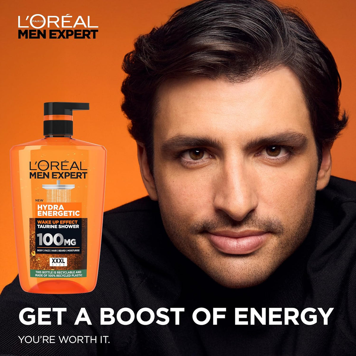 L'Oréal Paris Men Expert Shower Gel Hydra Energetic 3-in-1 XXXL 1L