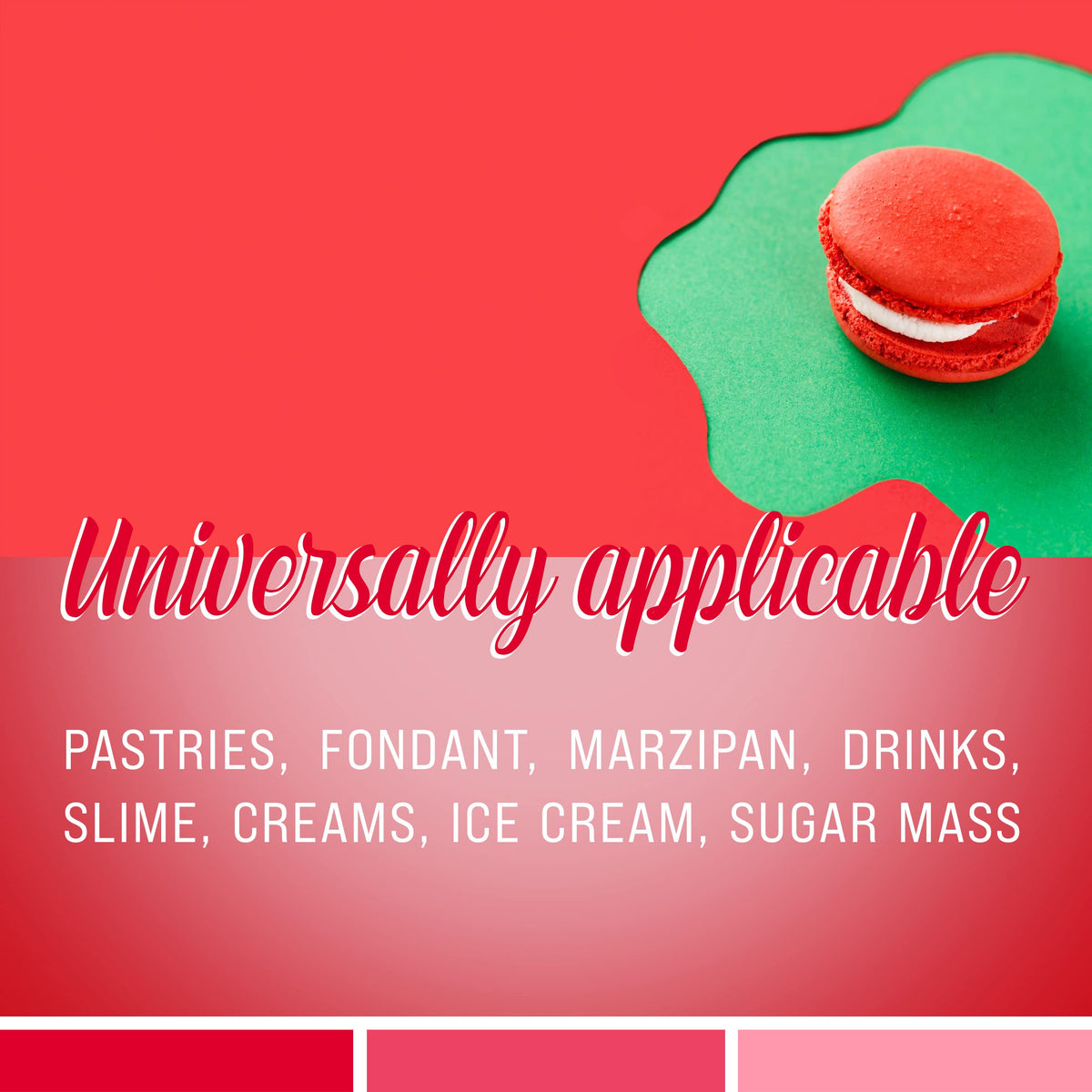 Belissia Liquid Food Colouring Rosa 10ml for Cooking and Baking