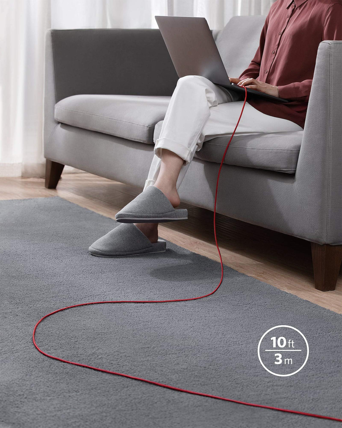 Anker USB C to USB C Charger Cable, 100W Fast Charging Cable (6 ft/1.8m)