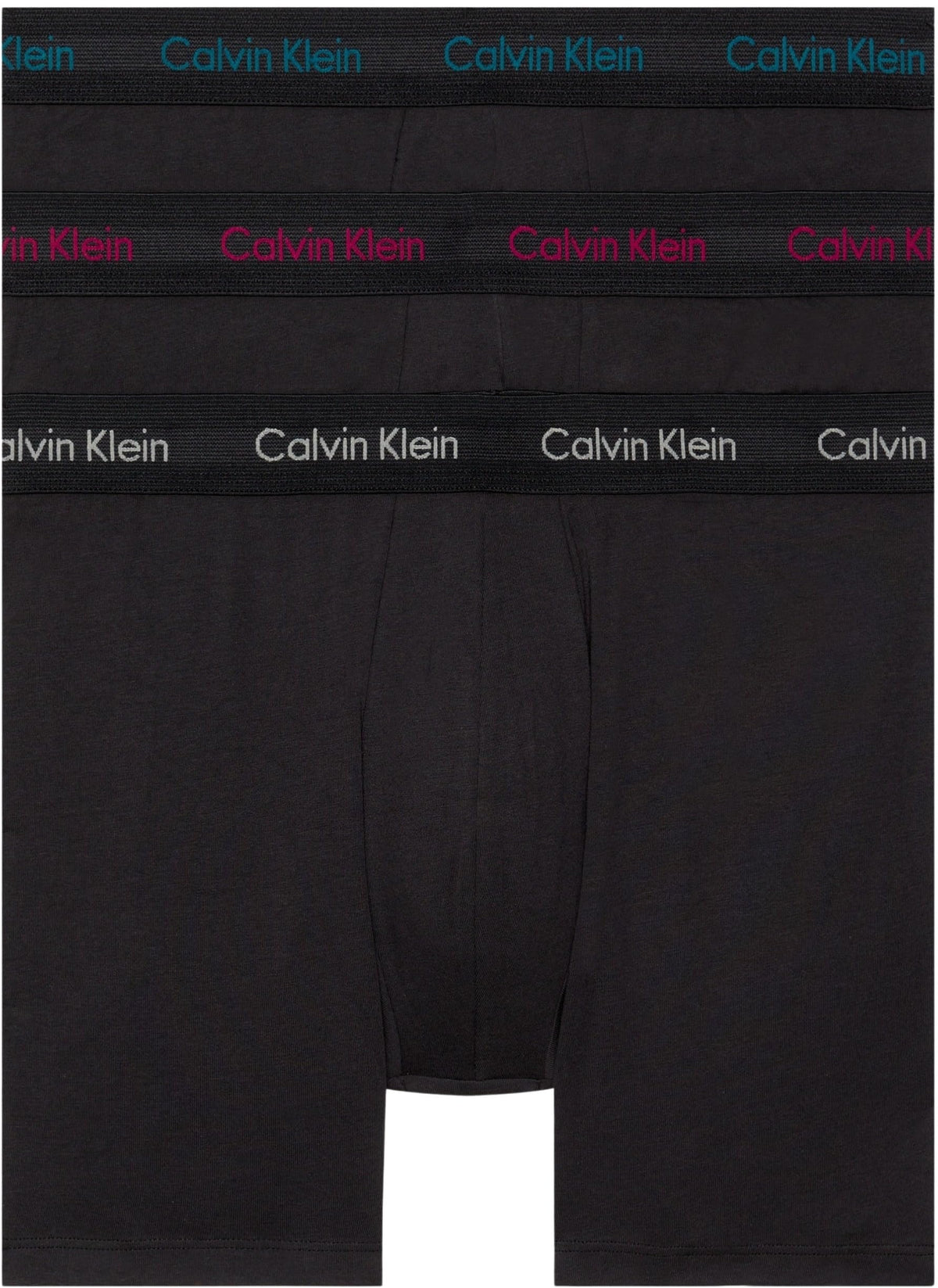 Calvin Klein Men’s 3 Pack Boxer Briefs with Logo Waistband