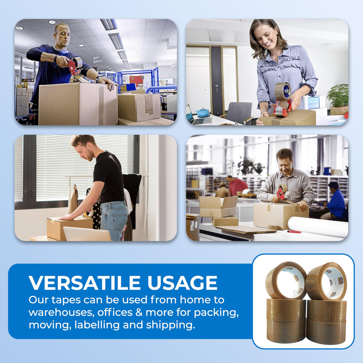 Double Dragon Extra Thick Fragile Printed Tape – 48mm wide, 66m long (Pack of 3) | Tear-Resistant, High-Tack & Long-Lasting | Ideal for Packing, Moving, Shipping, Labelling | Fits Dispensers etc