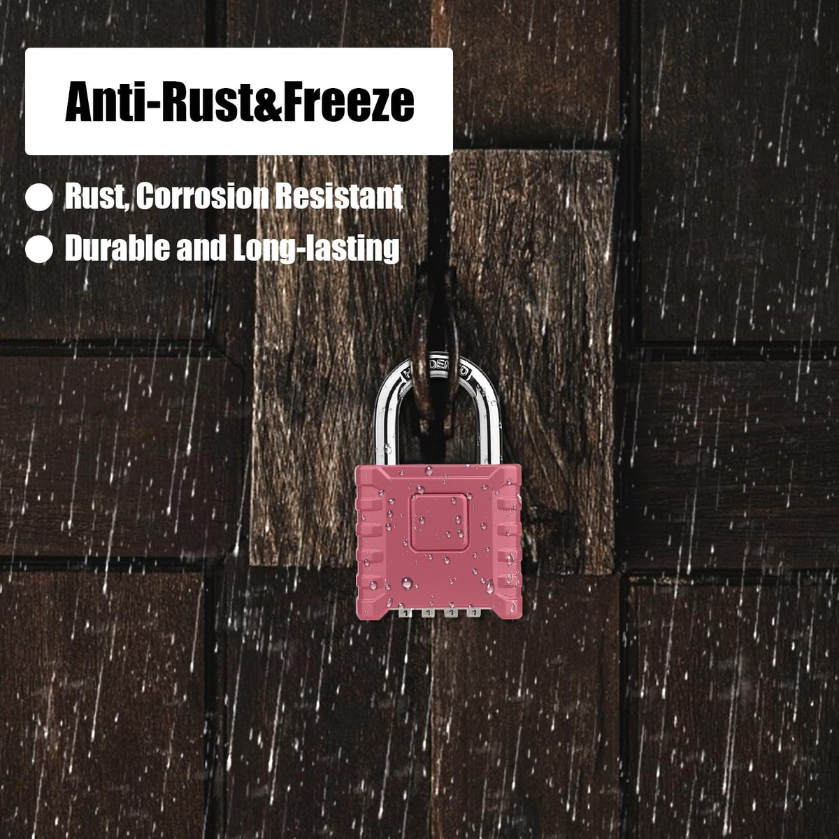 Diyife Large Heavy Duty Combination Padlocks Outdoor, 52mm Weatherproof