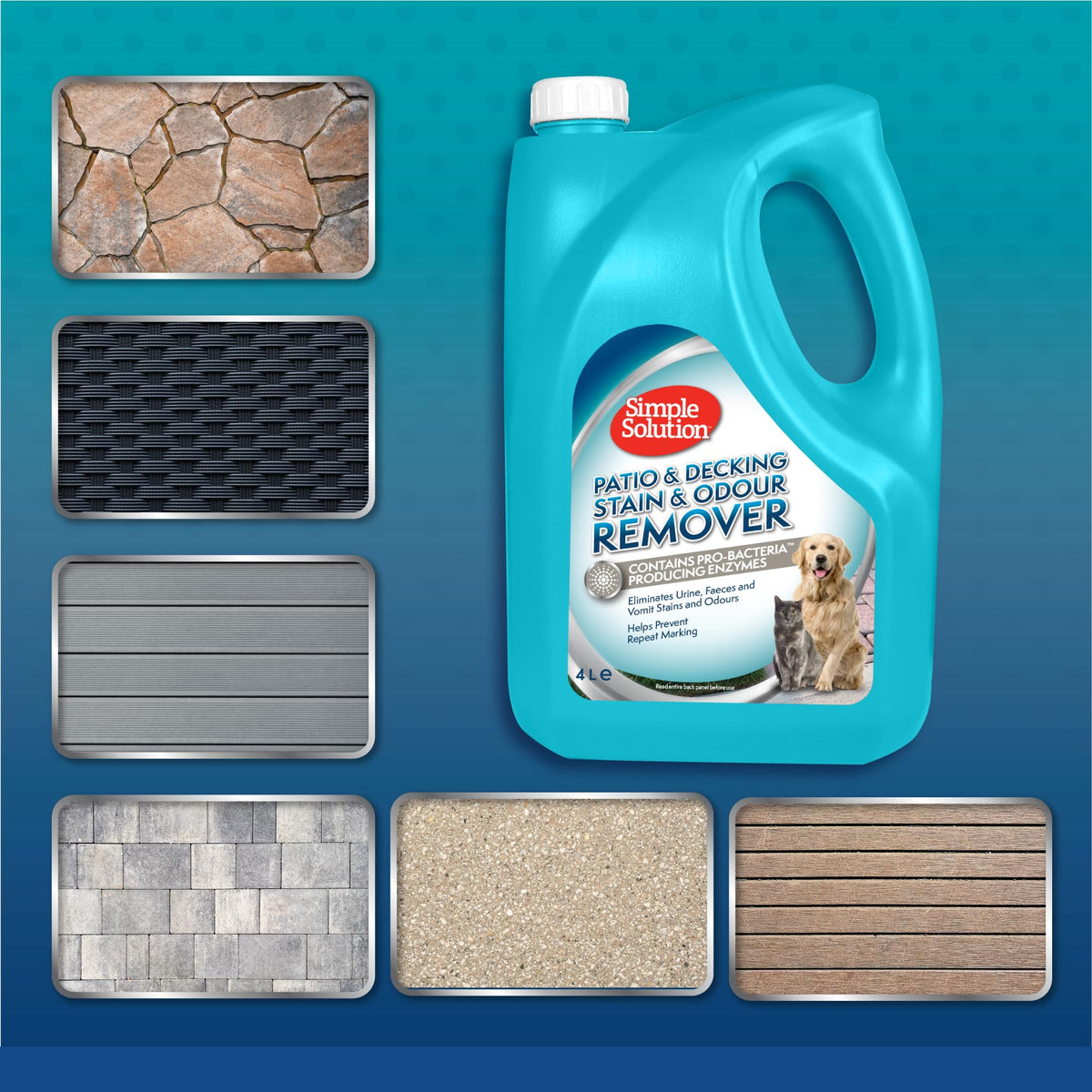 Simple Solution Pet Stain and Odour Remover for Cats 4 litre