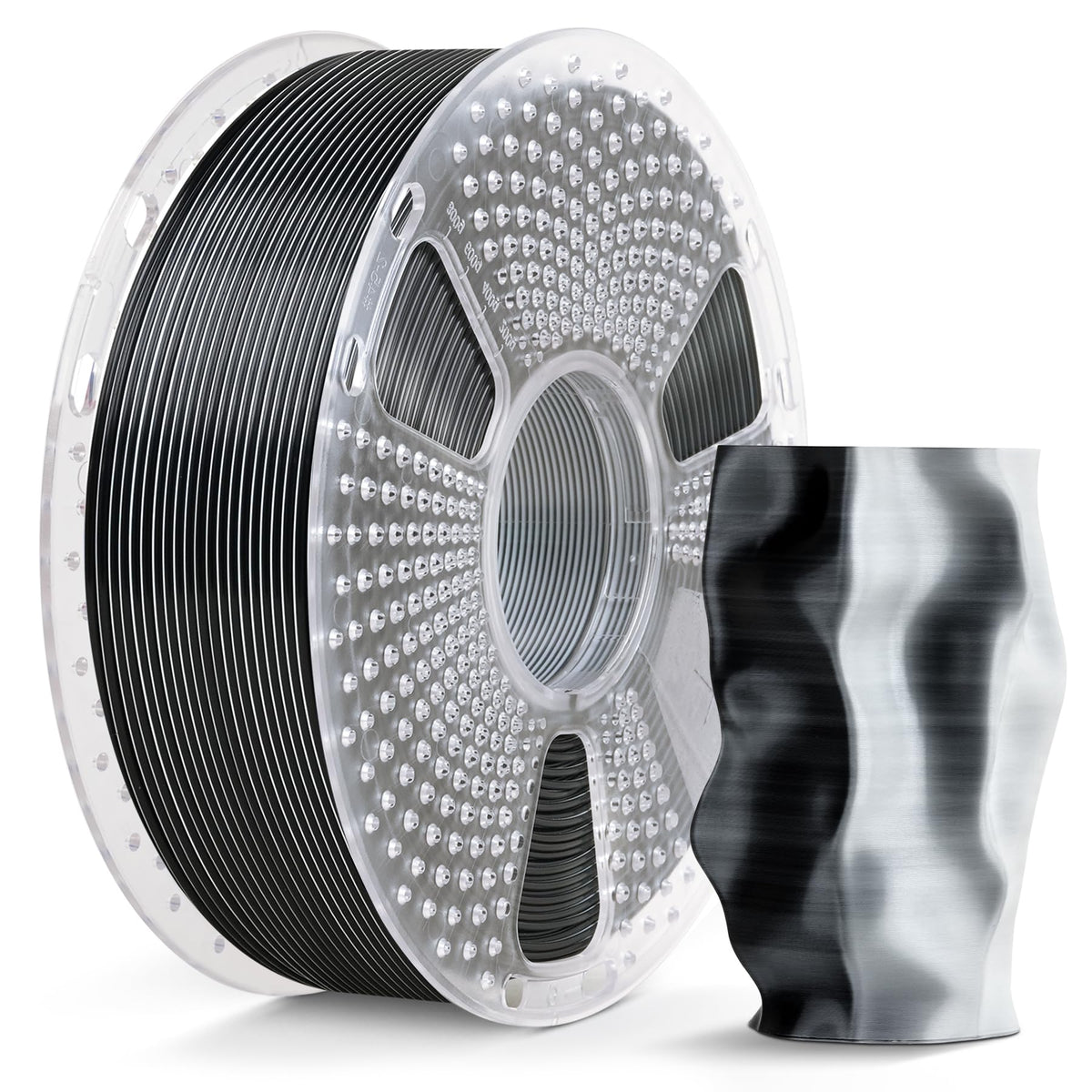 SUNLU Silk PLA+ Filament, Shiny Metallic Silk 3D Filament 1.75mm