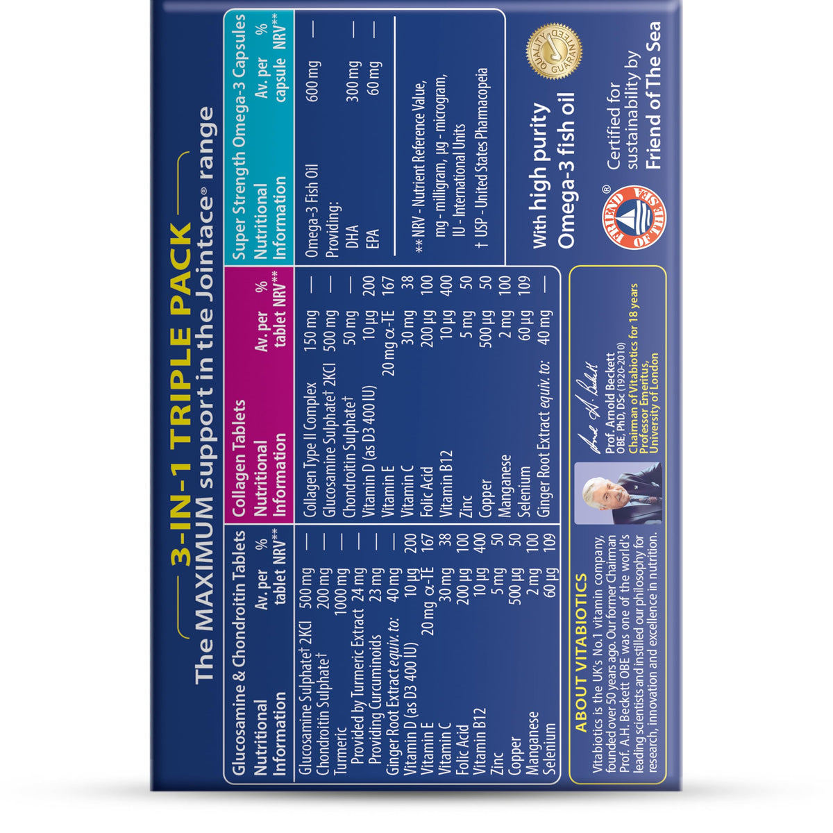 Jointace Collagen - Advanced Joints & Cartilage Support - Includes Collagen, Glucosamine & Chondroitin & Ginger