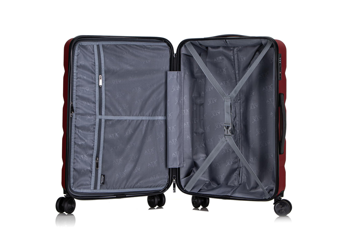 ATX 28 Inch Suitcase Large 110L – Lightweight Hard Shell Checked Luggage, 4 Wheels, TSA Lock, 30KG Capacity, Black