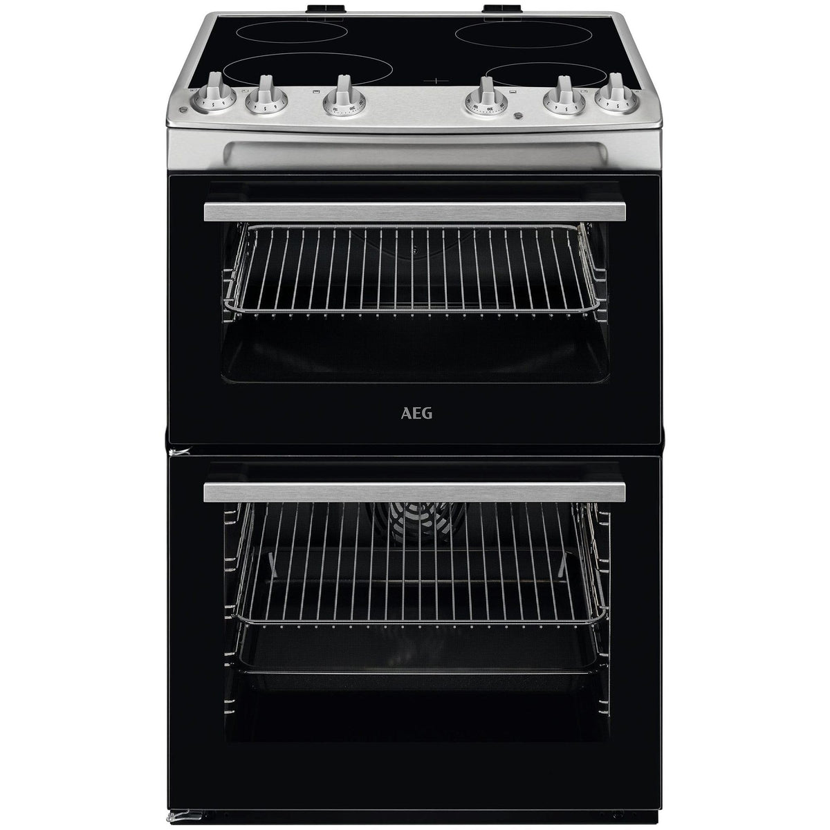 AEG Double Cavity Cooker CIX6540ACM, 77/39 L, Induction Hob